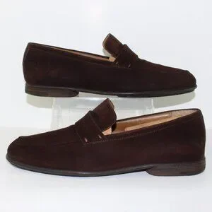 Louis Vuitton Brown Suede Leather Loafer Slip One Shoe (8.5 US) Louis Vuitton | Shoes | Louis Vuitton Brown Suede Leather  main image 2